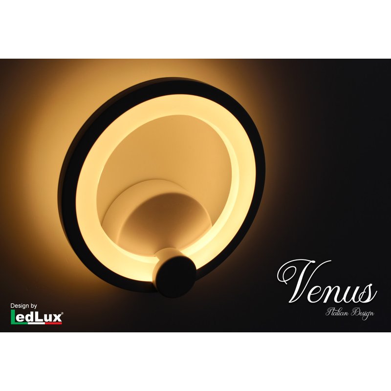 Applique Led Da Parete Modello Venus Italian Design Moderna 10W Bianco Caldo