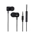 Auricolari con Filo Jack 3,5mm Cuffia Con Microfono Cavo 1,2M Nero