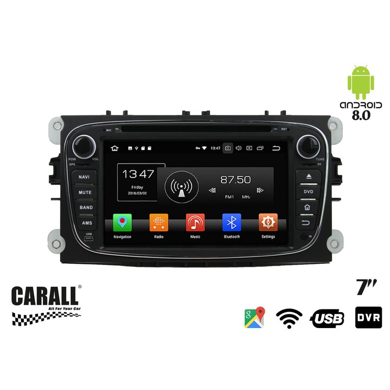 Autoradio Android 8,0 Ford Mondeo GPS DVD USB SD WI-FI Bluetooth Navigatore