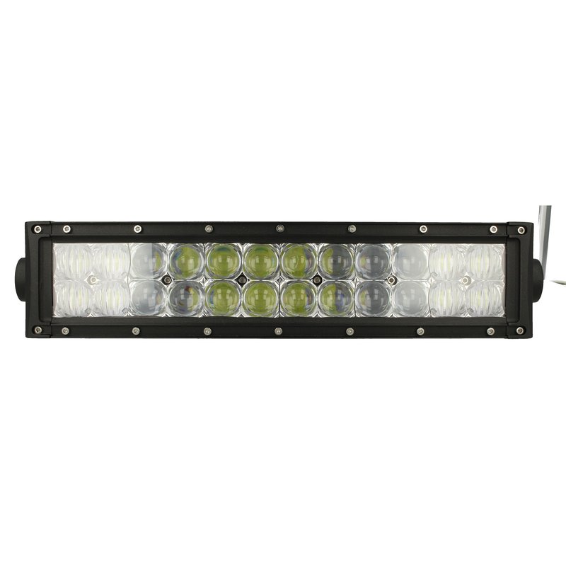 Barra Led 72W 341mm 9V-60V Doppia Fila 24X3W Lente Combo IP67 Per Fuoristrada Jeep SUV Camper