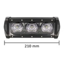 Barra Led Fuoristrada Work Light Bar 21W 21cm 12V-48V 3X7W Lente Flood