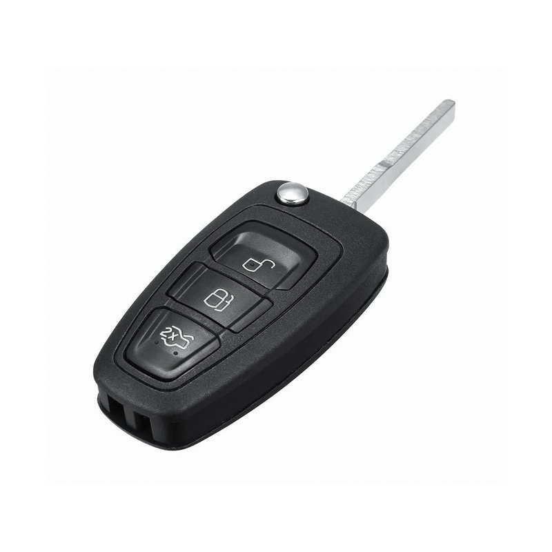 Chiave Telecomando Completa a Scatto per Ford C MAX Mondeo Focus Compatibile 5WK49986 Transponder 4D63 434MHz Fsk 3 Tasti HU101