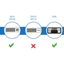 Convertitore Da DVI 12+5 a VGA Video Adapter Cable Converter for PC Dvd Monitor