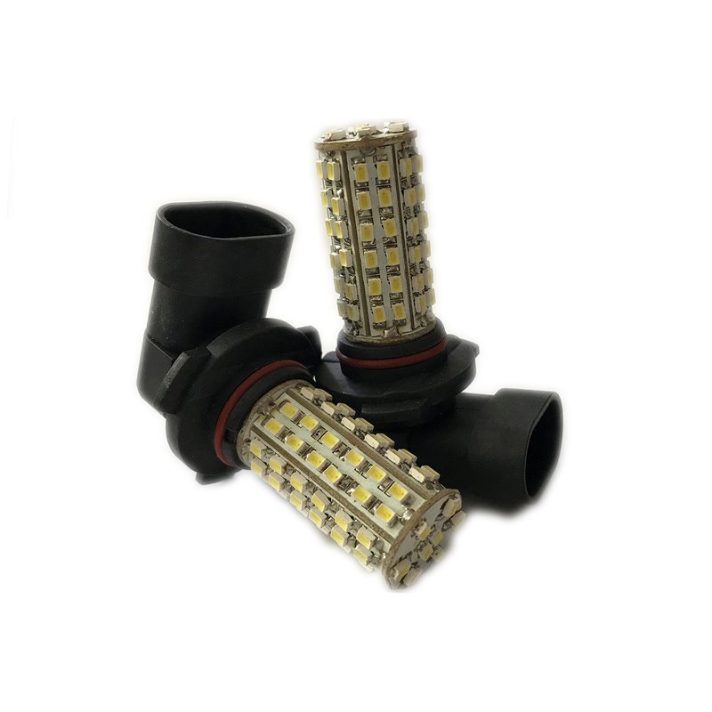 Coppia 2 Lampade Led HB3 9005 HB4 9006 Con 80 Smd 3014 Bianco Freddo 12V 2W Per Fendinebbia