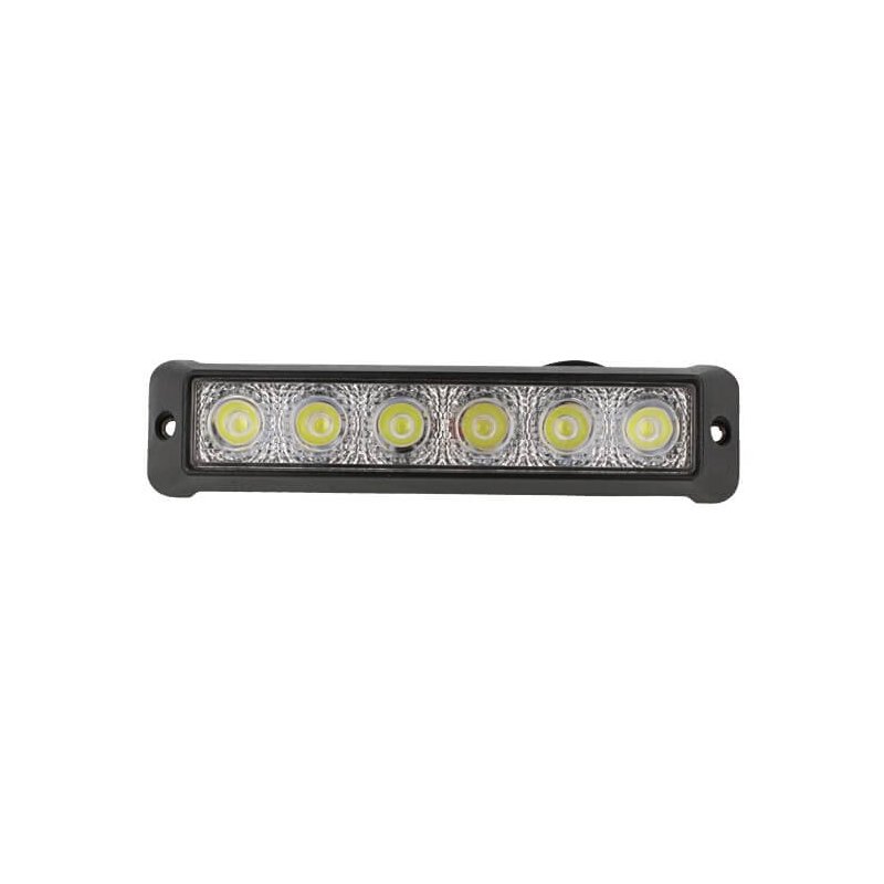 Fanale Luci Diurne A Led DRL Work Light Faro Da Lavoro 12V 24V 18W (6X3W) IP67 Bianco Flood