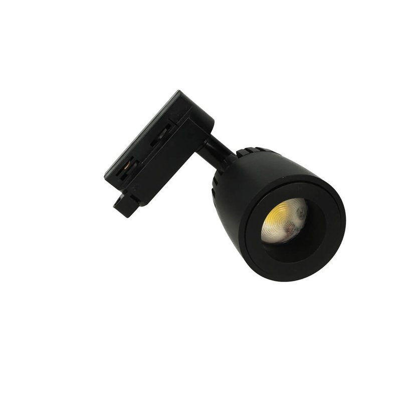 Faro Lampada Led A Binario 10W Bianco Neutro Angolo Luce Regolabile Da 24 a 60 Gradi Corpo Carcassa Nero