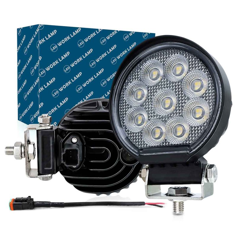 Faro Led da Lavoro Led Work Light Lampada Supplementare Rotondo 4'' 36W 3600LM 12V 24V IP67 6000K