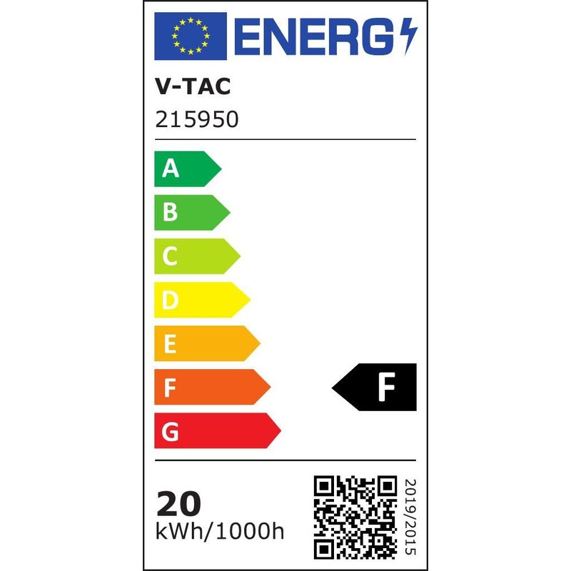 Faro Led Flood Light 20W 1620lm IP65 Slim 121X114X26mm Carcassa Bianca Luce 4000K SKU-215950