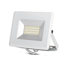 Faro Led Flood Light 20W Carcassa Bianca IP65 Neutro 4000K Super Slim SKU-5950