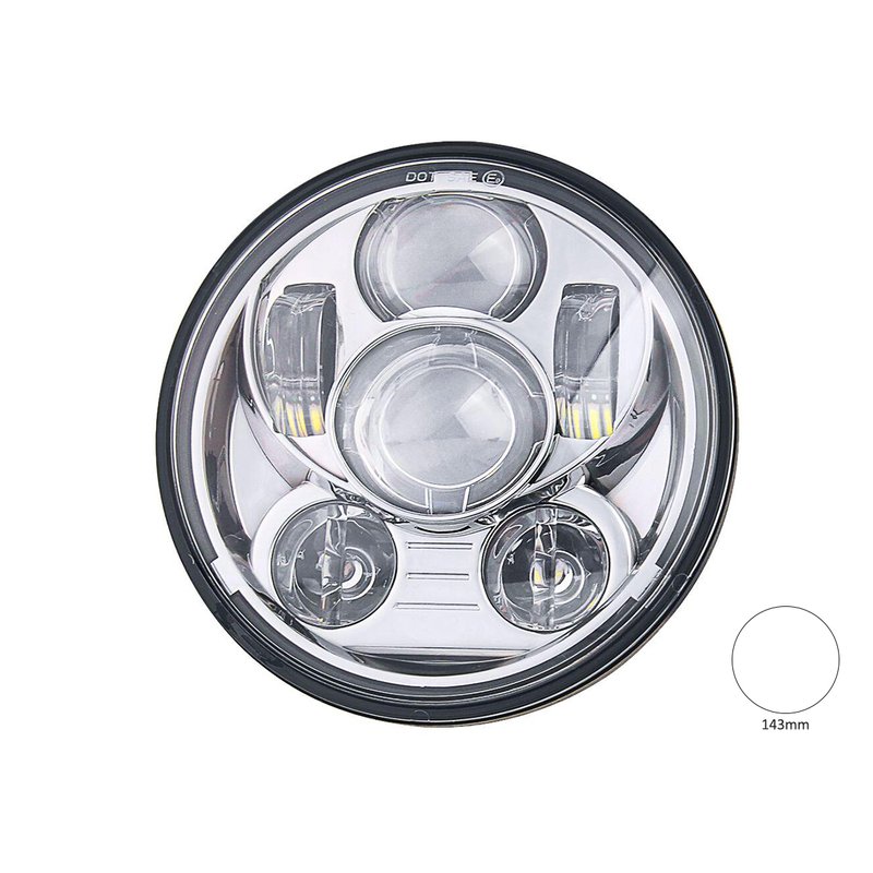 Faro Led Rotondo 5,75 Pollici 40W Headlight Per Moto Harley Davidson