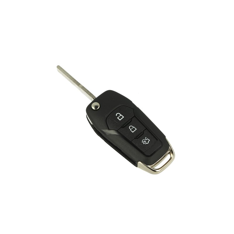 Guscio Chiave Telecomando con 3 Tasti Lama HU101 Senza Transponder Per Ford Focus Fiesta Kuga Ka Mondeo Fusion S-Max C-Max