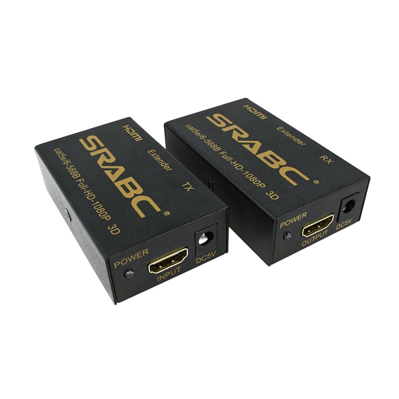 HDMI Extender 1080P 3D 60m Cavo Di Rete LAN Ethernet CAT5e CAT6