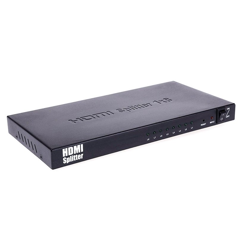 HDMI Splitter Sdoppiatore 8 Porte HDMI Full HD 1080P 3D