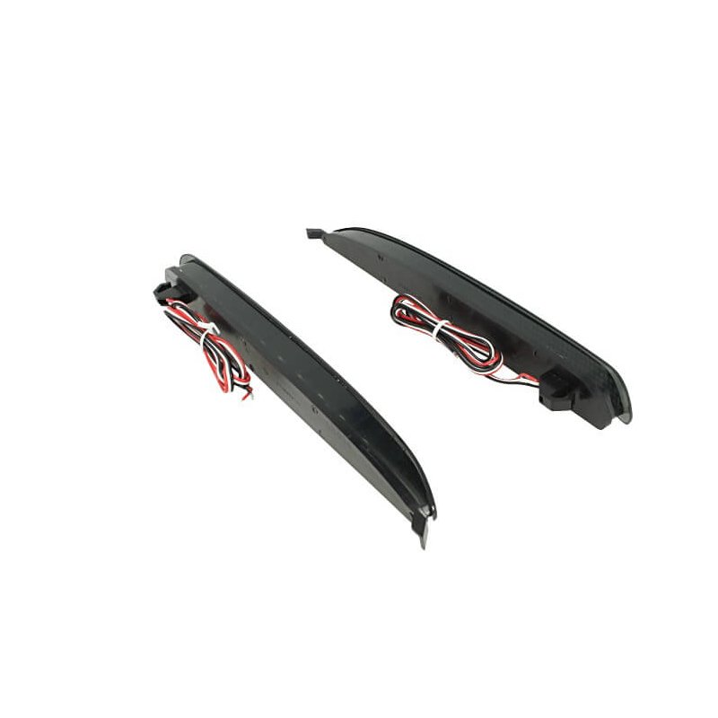 Kit 2 Fanali Posteriori A Led Nero Fume Per Mazda 6 Atenza GG Rear Bumper Reflector Tail Brake Light