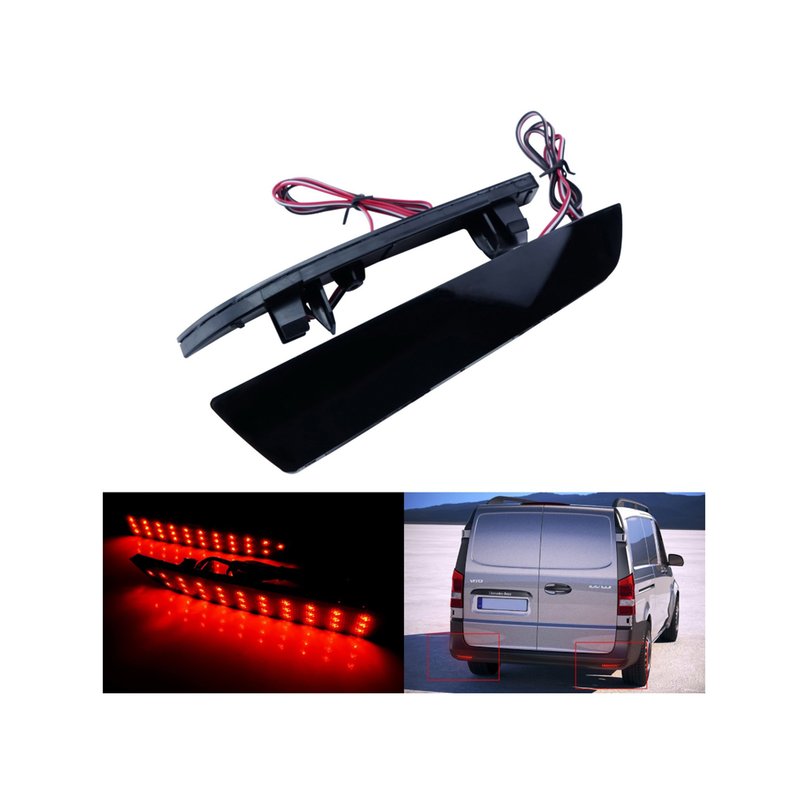 Kit 2 Fanali Posteriori A Led Nero Fume Per Mercedes Benz Vito Box W447 OEM A4478260140