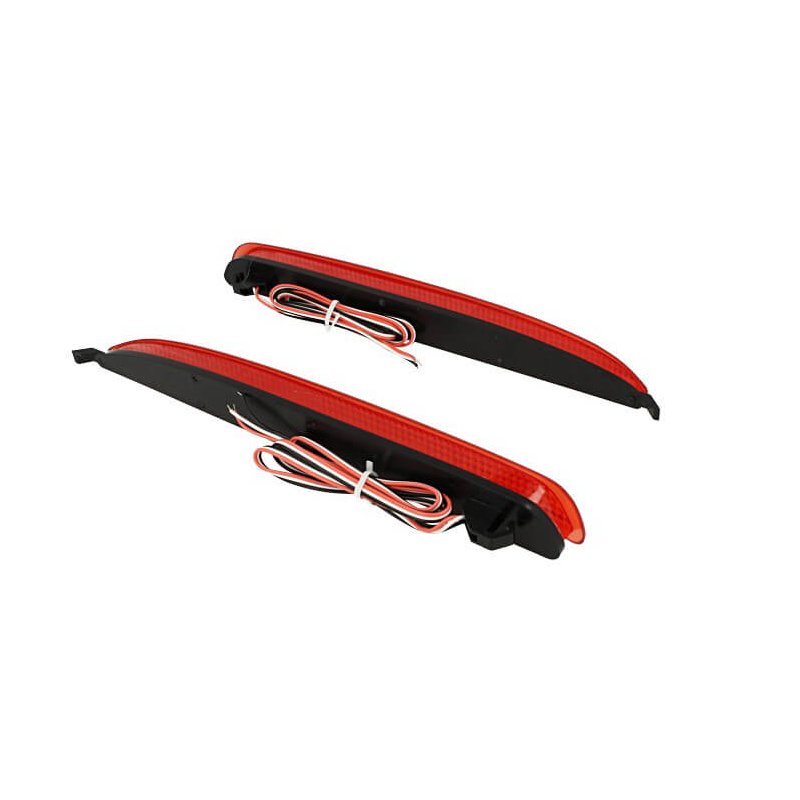 Kit 2 Fanali Posteriori A Led Rosso Per Mazda 6 Atenza GG Sostituzione Riflettore Catarifrangente Rear Bumper Reflector Tail Brake Light