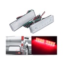 Kit 2 Fanali Posteriori A Led Trasparente Con Luce Bianco Rosso Per Opel Vauxhall Vivaro Movano Renault Master Trafic Nissan Primastar