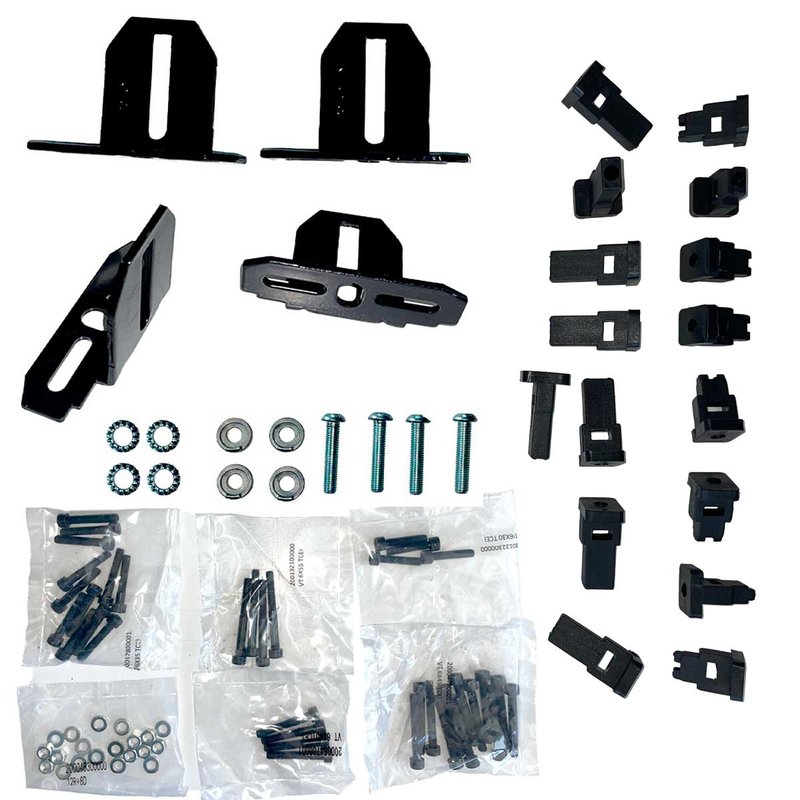 Kit di fissaggio per Barre Portatutto da Tetto Delta/Omega per Auto Modello 000105800000 FIX202FP Made in Italy