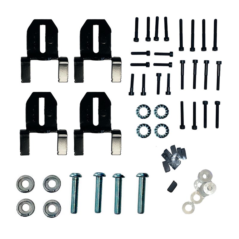 Kit di fissaggio per Barre Portatutto da Tetto Delta/Omega per Auto Modello 000105900000 FIX203FP Made in Italy