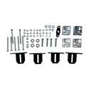 Kit di Fissaggio per Barre Portatutto da Tetto Delta/Omega per Auto Modello 000106100000 FIX205FP Made in Italy