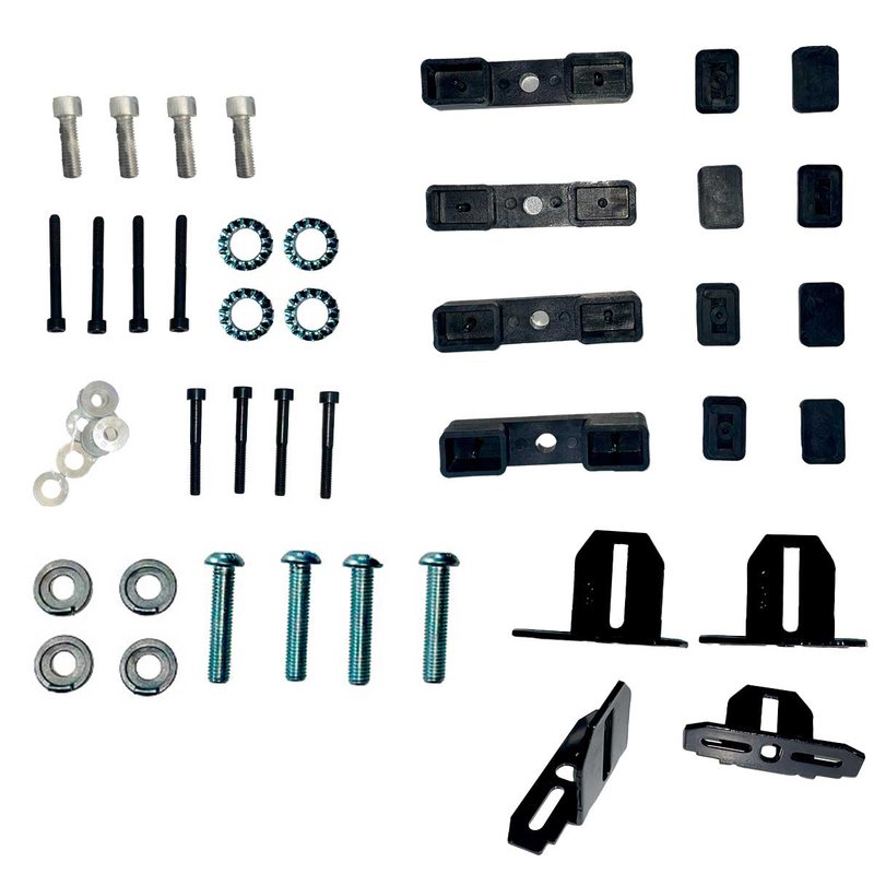 Kit di Fissaggio per Barre Portatutto da Tetto Delta/Omega per Auto Modello 000106300000 FIX207FP Made in Italy