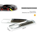 Kit Freccia Laterale a Led Side Marker Dinamica Argento Cromato Lente Grigio BMW E81 E82 E87 E88 E90 E91 E92 E93 E60 E61 F10