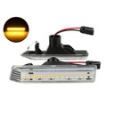 Kit Freccia Laterale a Led Side Marker Lente Trasparente Luce Arancione Per BMW E36 M3 X5 E53 OEM 344-1405