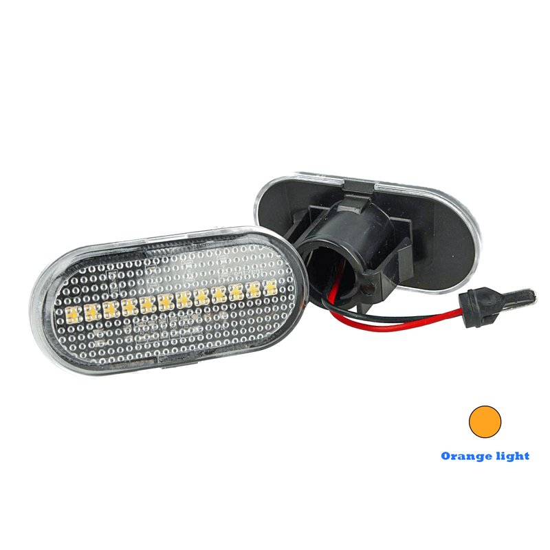 Kit Freccia Laterale a Led Side Marker Lente Trasparente Luce Arancione Per Opel Vivaro Movano Nissan Interstar X70 OEM 7701047517 6030196E