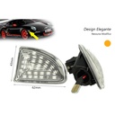 Kit Freccia Laterale a Led Side Marker Lente Trasparente Mercedes Benz Smart Fortwo W451 Coupe Cabrio OEM 4519067700C40A 4519067800C40A