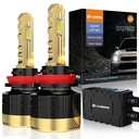 Kit Full Led Golden Key H8 H9 H11 120W 12000 Lumen 12V 6500K IP68 4 Volte Piu Luminoso