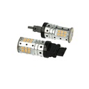 Lampada Led 3156 T25 P27W W2.5x16d Canbus 12V 25W Reale Arancione Per Frecce Auto Americano No Errore