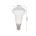 Lampada LED E14 R50 PAR16 5W = 50W 220V Bianco Caldo 3000K SKU-138