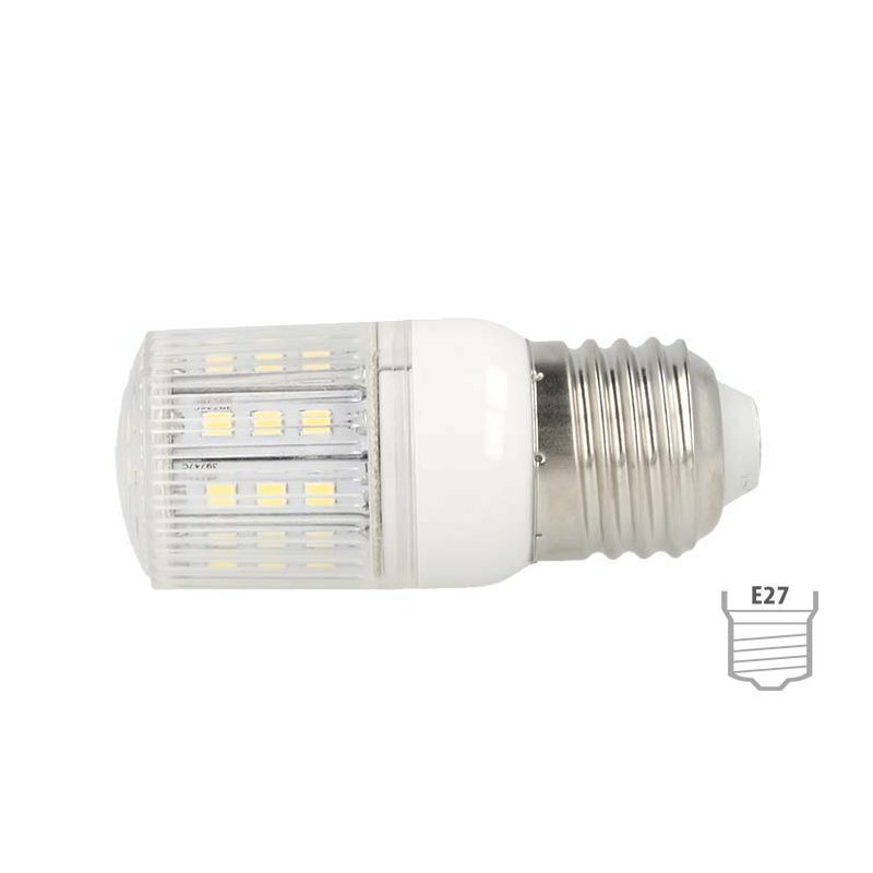 Lampada LED E27 4W 220V 27 SMD 5050 Bianco Freddo Basso Consumo