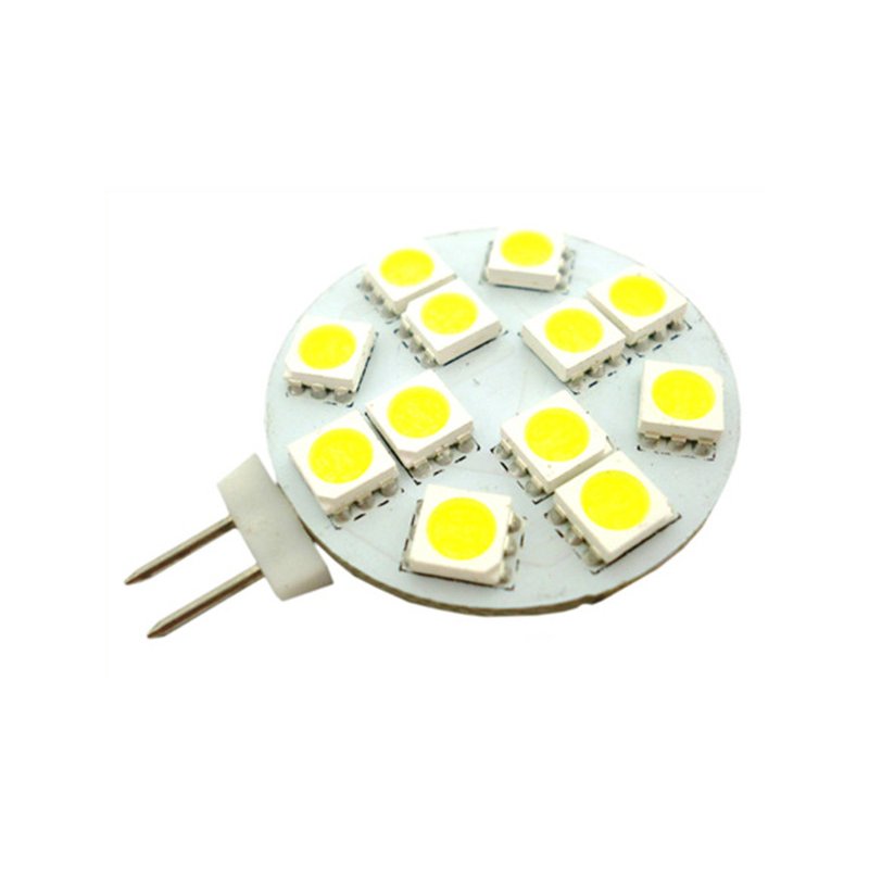 Lampada LED G4 Bispina 10V-30V Bianco Caldo Per Camper Casa Camion 12V e 24V