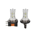 Lampada Led H15 Biluce 50W 12V Canbus Luci Marcia Diurne Bianco VW Golf 6 7 MK6 Tiguan Audi A6 Fiat Ducato Ford Kuga