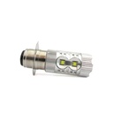 Lampada Led H6M Biluce 50W 12V 10 Smd Cree 5W Per Scooter Moto Luminoso Attacco P15D-25-1 35/35W