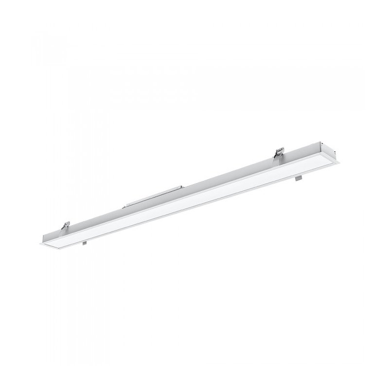 Lampada Led Lineare Da Incasso 40W 4000K 1211mm Allungabile Fino a 12 Metri Corpo Bianco SKU-381