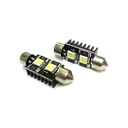 Lampada Led Siluro Canbus No Errore T11 C5W 39mm 2 SMD 5050 12V Luci Targa Con Resistenza