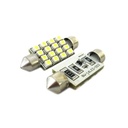 Lampada Led Siluro Canbus No Errore T11 C5W 43mm 16 SMD Luci Targa Abitacolo 12V Bianco