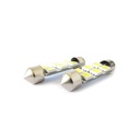 Lampada Led Siluro T11 C5W 41mm 6 Smd 5050 Bianco Ghiaccio 12V Luci Targa