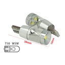 Lampada Led T10 W5W 12V 9W Canbus Pro 3 Cree XBD Da 3W Con Cono Riflettore Bianco No Errore