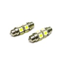 Lampada Led T11 C5W C10W 44mm 8 Smd 5050 Siluro 360 Gradi 12V 1W Per Insegna Taxi