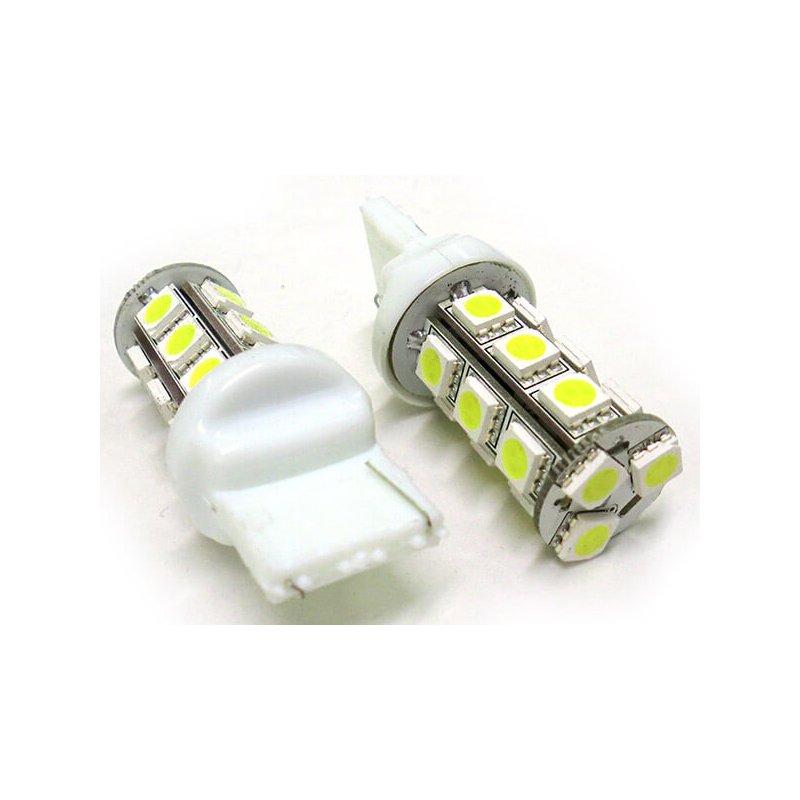 Lampada Led T20 W21W 7440 18 Smd Bianco Luci Frecce Retromarcia 12V