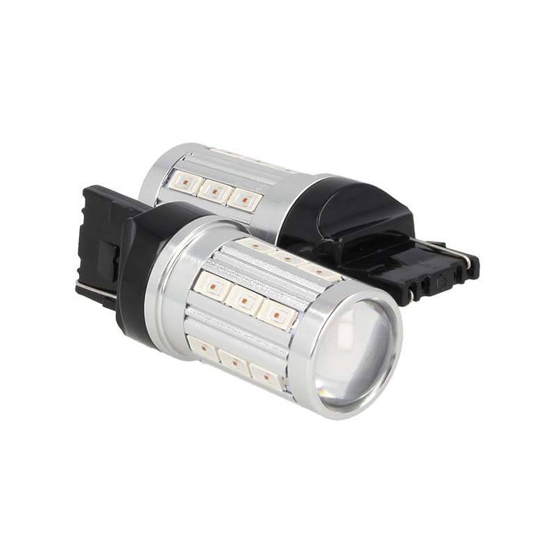 Lampada Led T20 W21W WY21W 7440 Giallo Arancione 21 Smd 5730 Super Luminoso Luci Frecce Auto 12V 5W