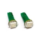 Lampada Led T5 W1,2W 1 Smd Verde Luci Cruscotto 12V