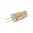 Lampadina LED Bispina G4 48 SMD 3014 DC 12V 3W 360 Gradi Con Silicone Bianco Neutro 4200K