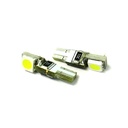 Lampadina Led T5 Canbus W1,2W 2 Smd 5050 Luci Cruscotto e Strumentazione 12V Bianco