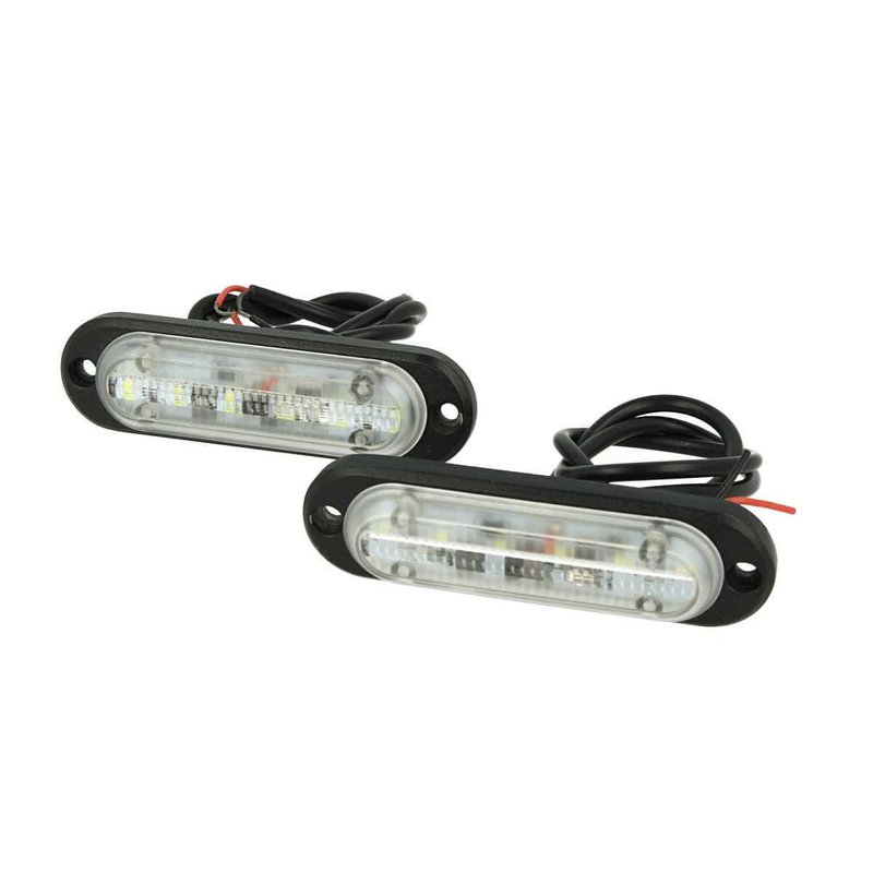 Luci Diurne Led DRLs Driving Light 12V 24V 6X1W IP68 Universale Per Auto Camion