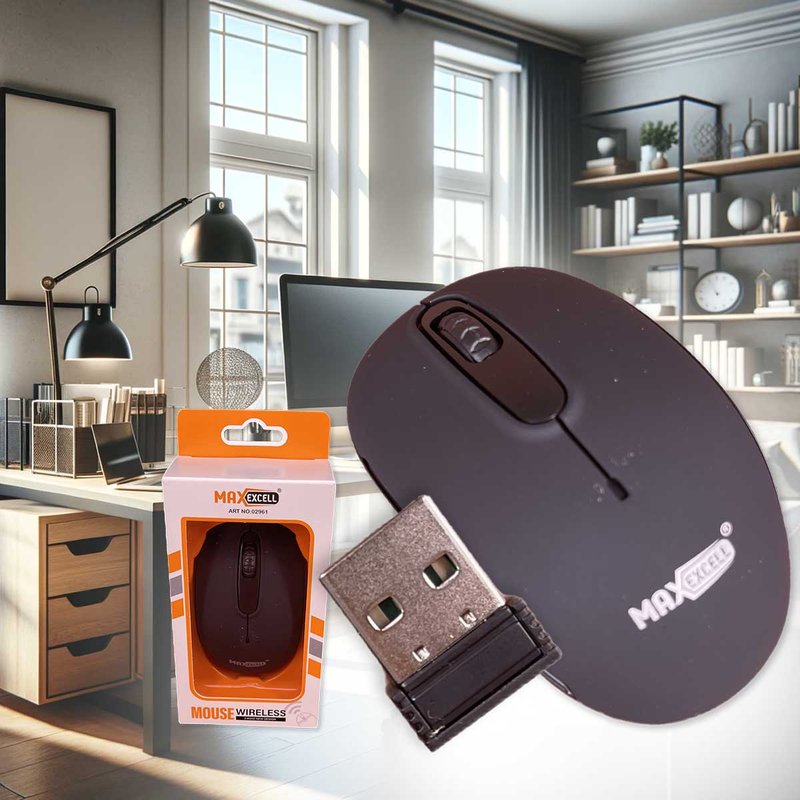 Mouse Wireless da Ufficio Lavoro Navigare Mouse Senza Filo con Design Leggera e Compatto Perfetto per Viaggio Modello Classico A