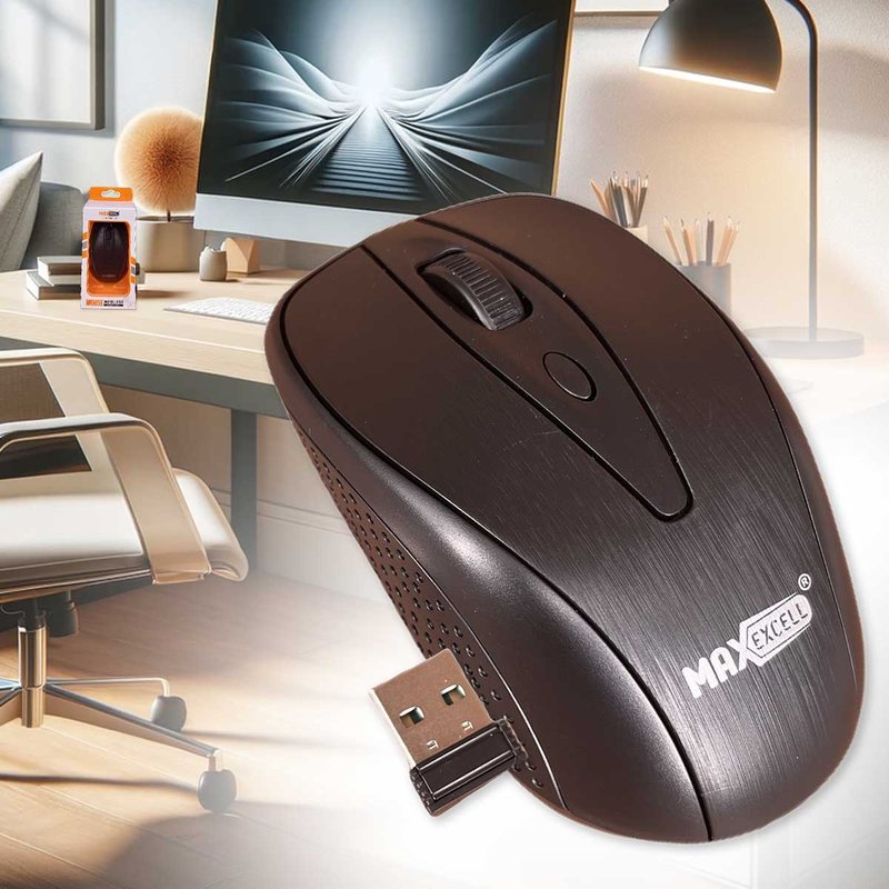 Mouse Wireless da Ufficio Lavoro Navigare Mouse Senza Filo con Design Leggera e Compatto Perfetto per Viaggio Modello Classico C